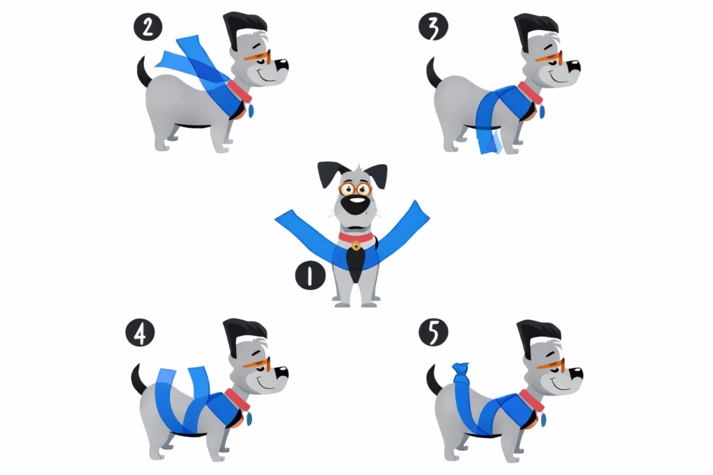 tutor acalmando cachorro idoso durante barulho de fogos de artifício no fim de ano.