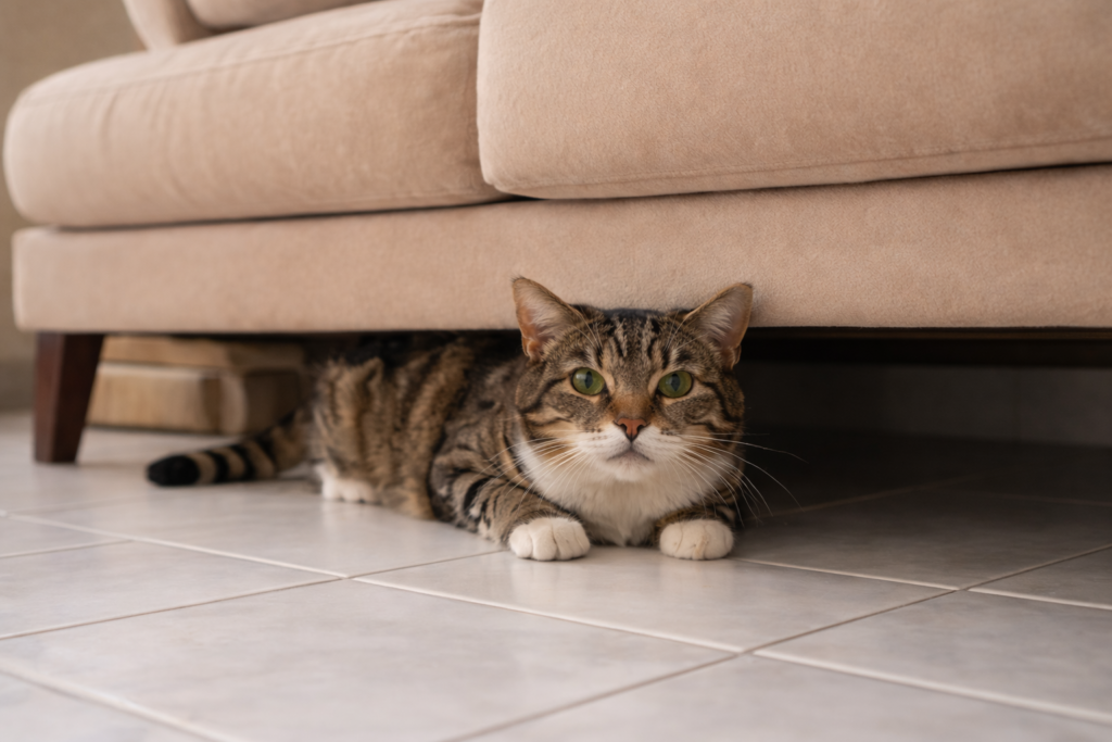 Sinais sutis de dor em gatos idosos, como dificuldade para pular e mudanças de comportamento